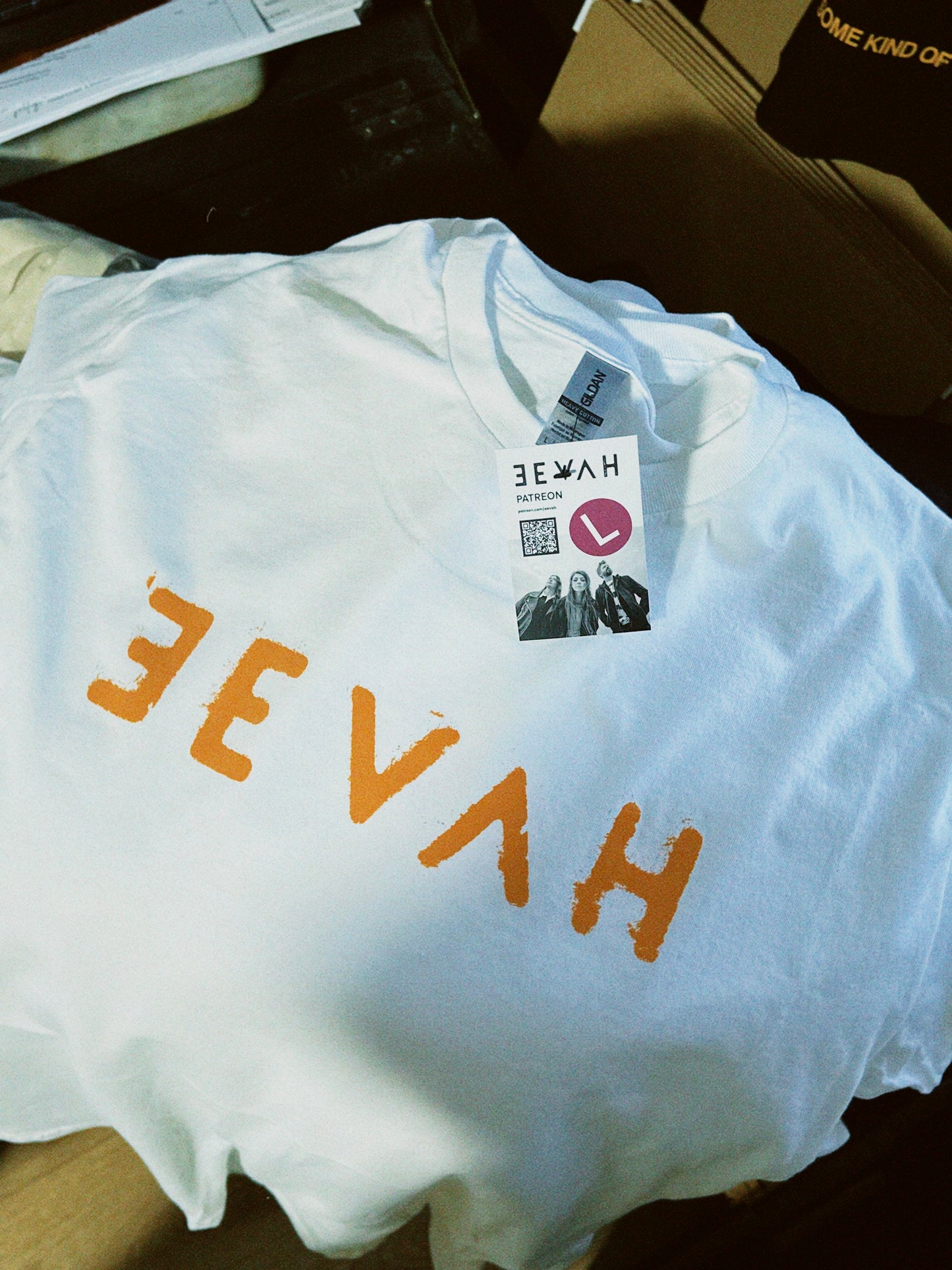 EEVAH Orange Logo T-Shirt