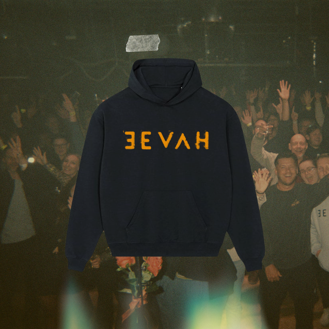 EEVAH Orange Logo Hoodie